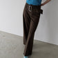 Relaxed Fit Trousers w/Wide Belt