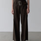Relaxed Fit Trousers w/Wide Belt