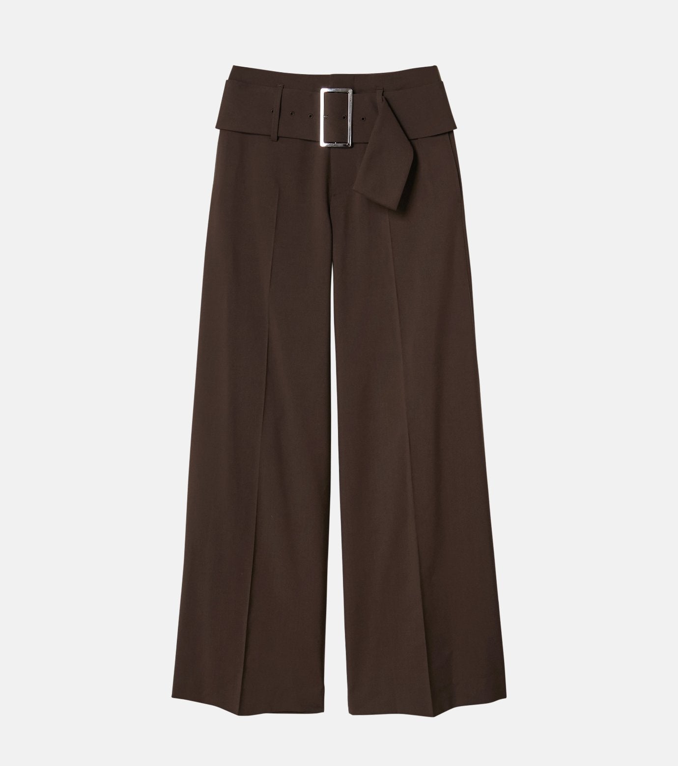 Relaxed Fit Trousers w/Wide Belt
