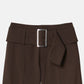 Relaxed Fit Trousers w/Wide Belt