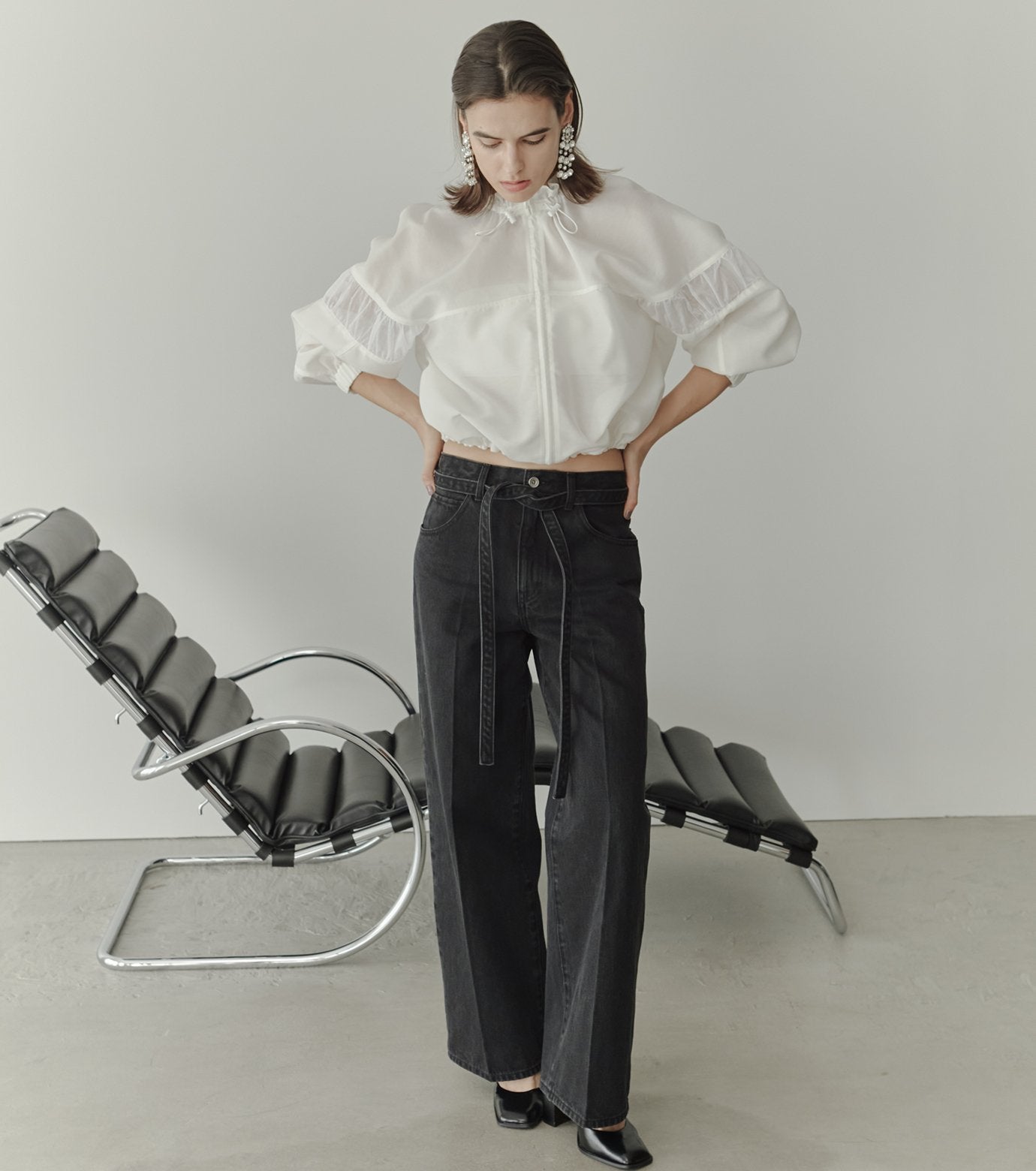 Straight Fit Jeans w/Belt