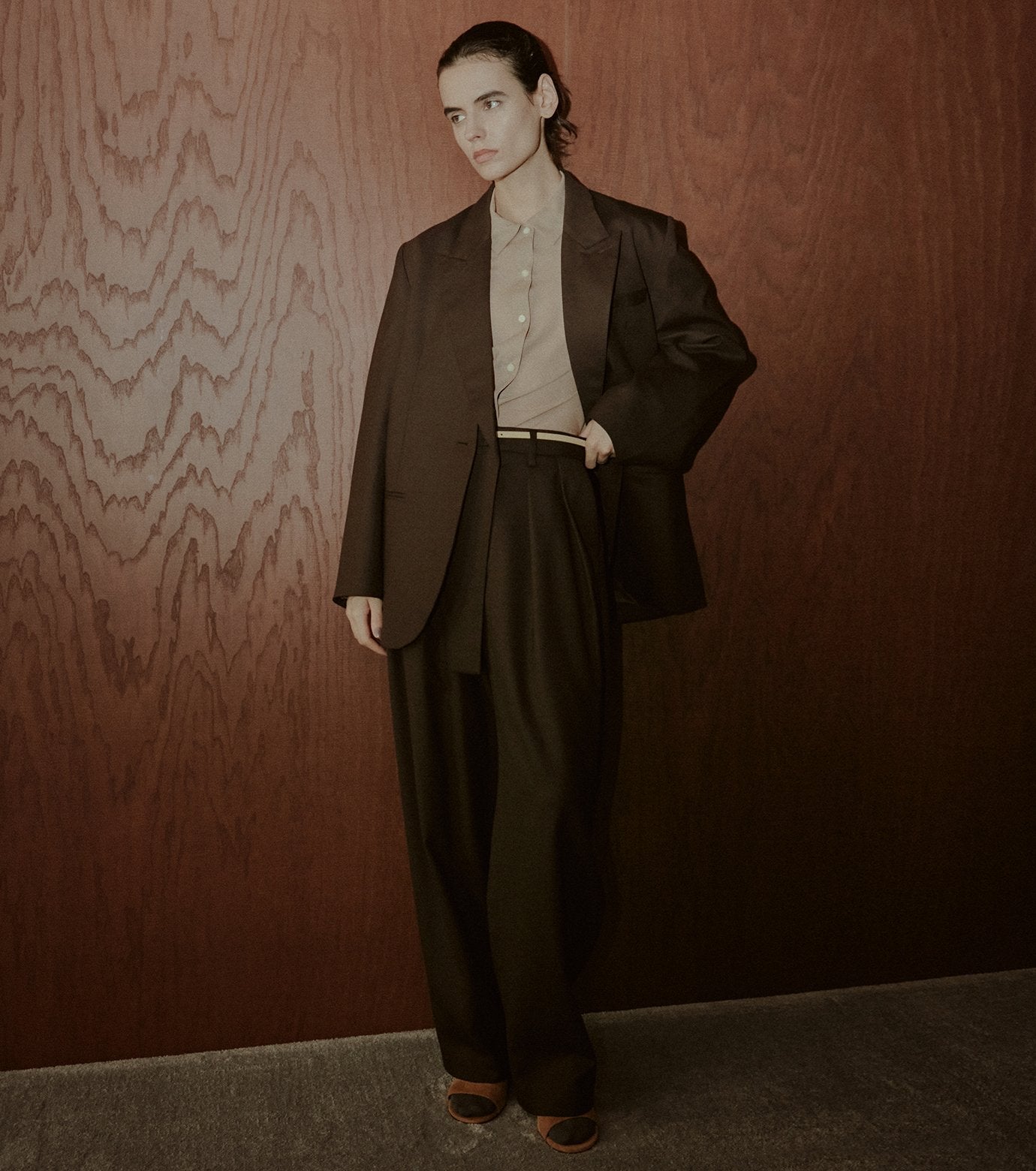 Tapered Leg Trousers
