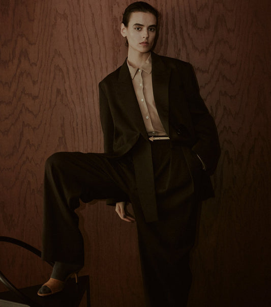 Tapered Leg Trousers