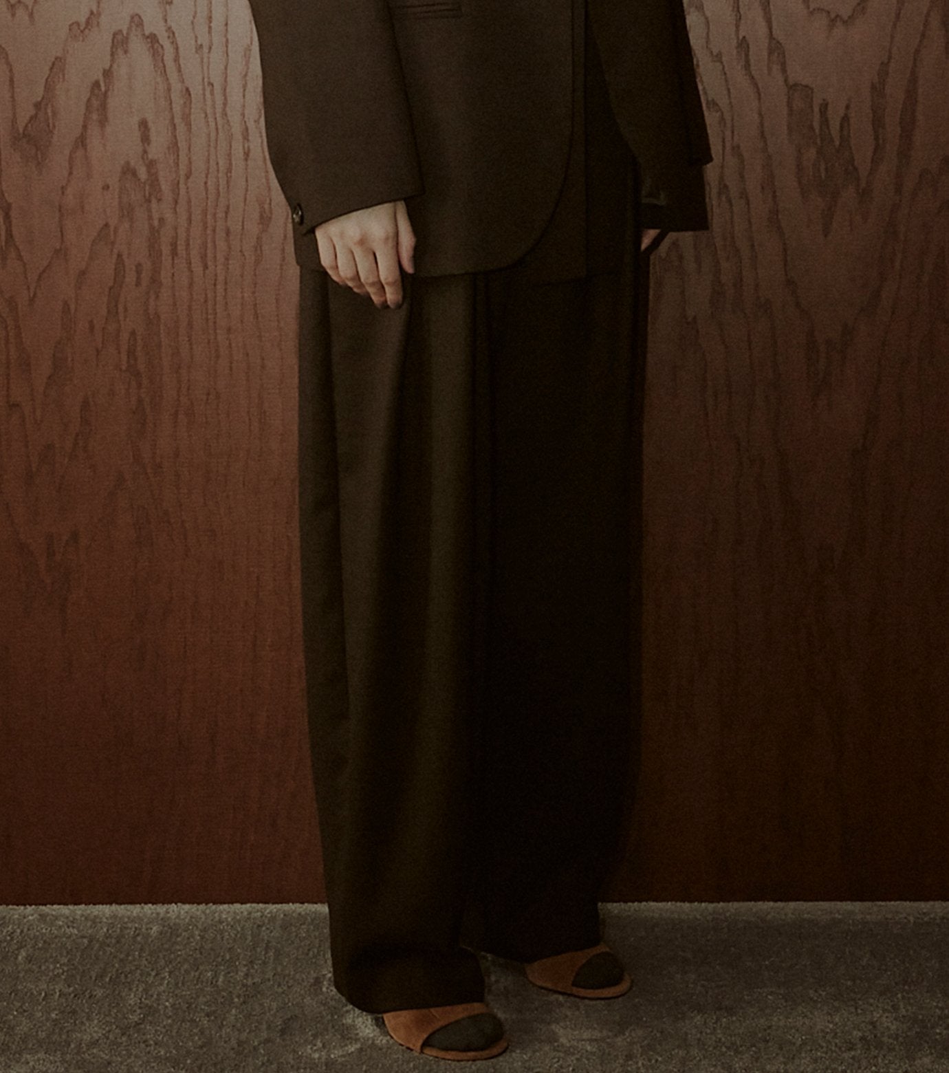 Tapered Leg Trousers