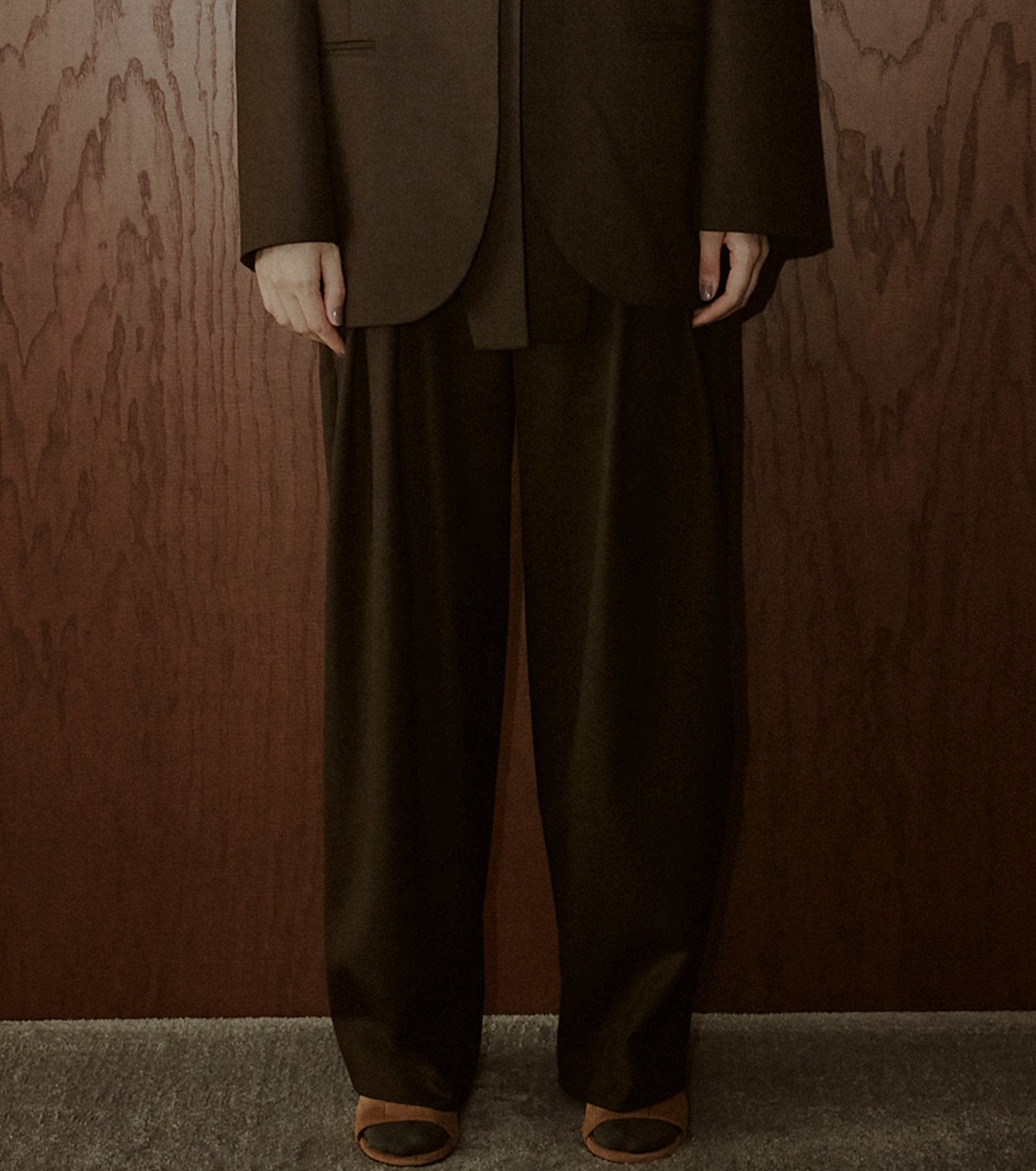 Tapered Leg Trousers