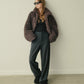 Relaxed Wool Double-Cloth Pants
