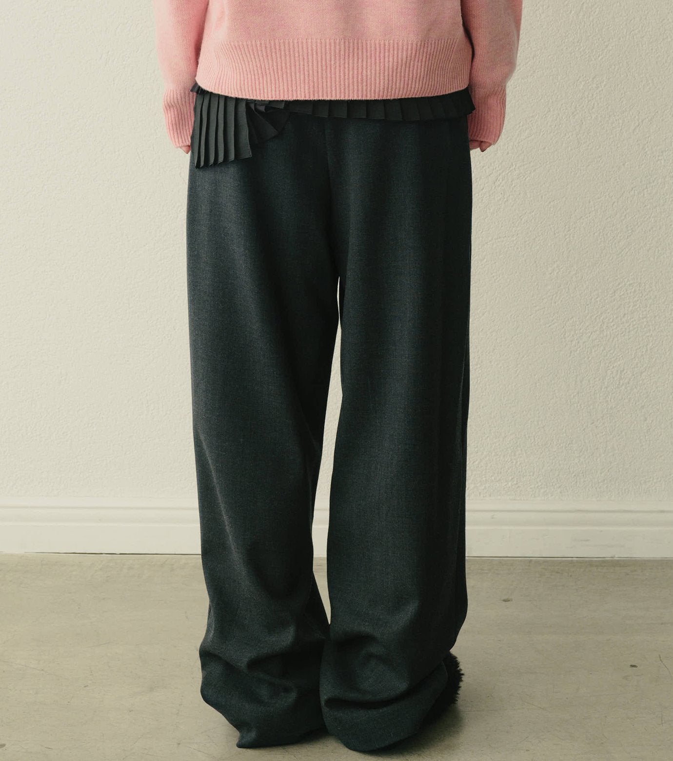 Relaxed Wool Double-Cloth Pants