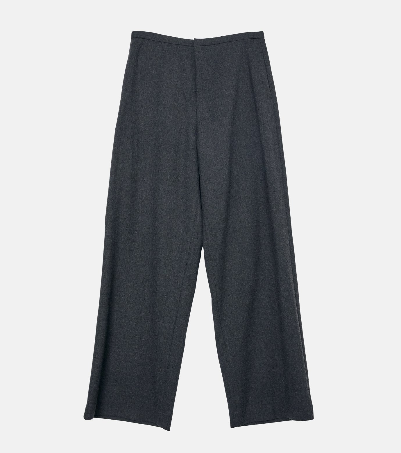 Relaxed Wool Double-Cloth Pants