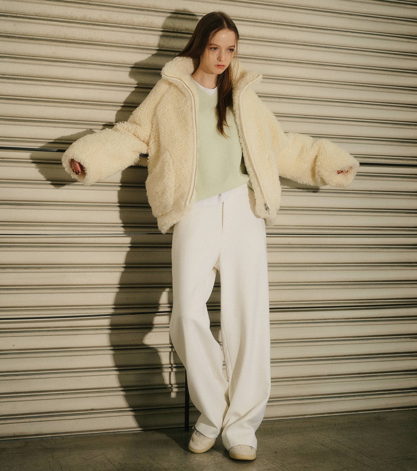 Relaxed Wool Double-Cloth Pants