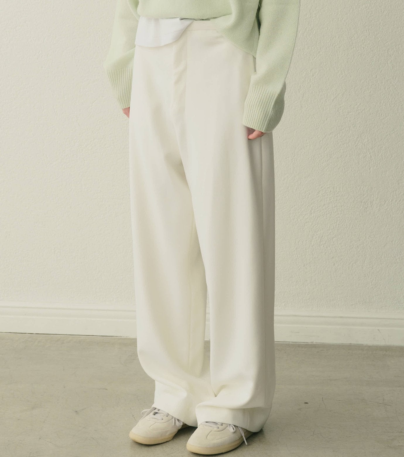 Relaxed Wool Double-Cloth Pants