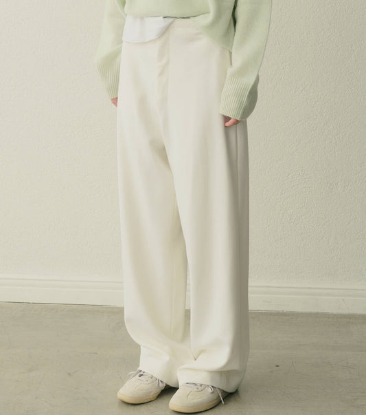 Relaxed Wool Double-Cloth Pants