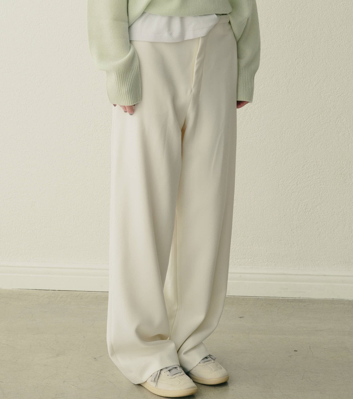 Relaxed Wool Double-Cloth Pants