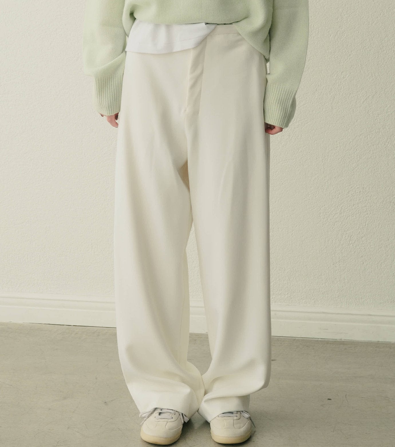 Relaxed Wool Double-Cloth Pants