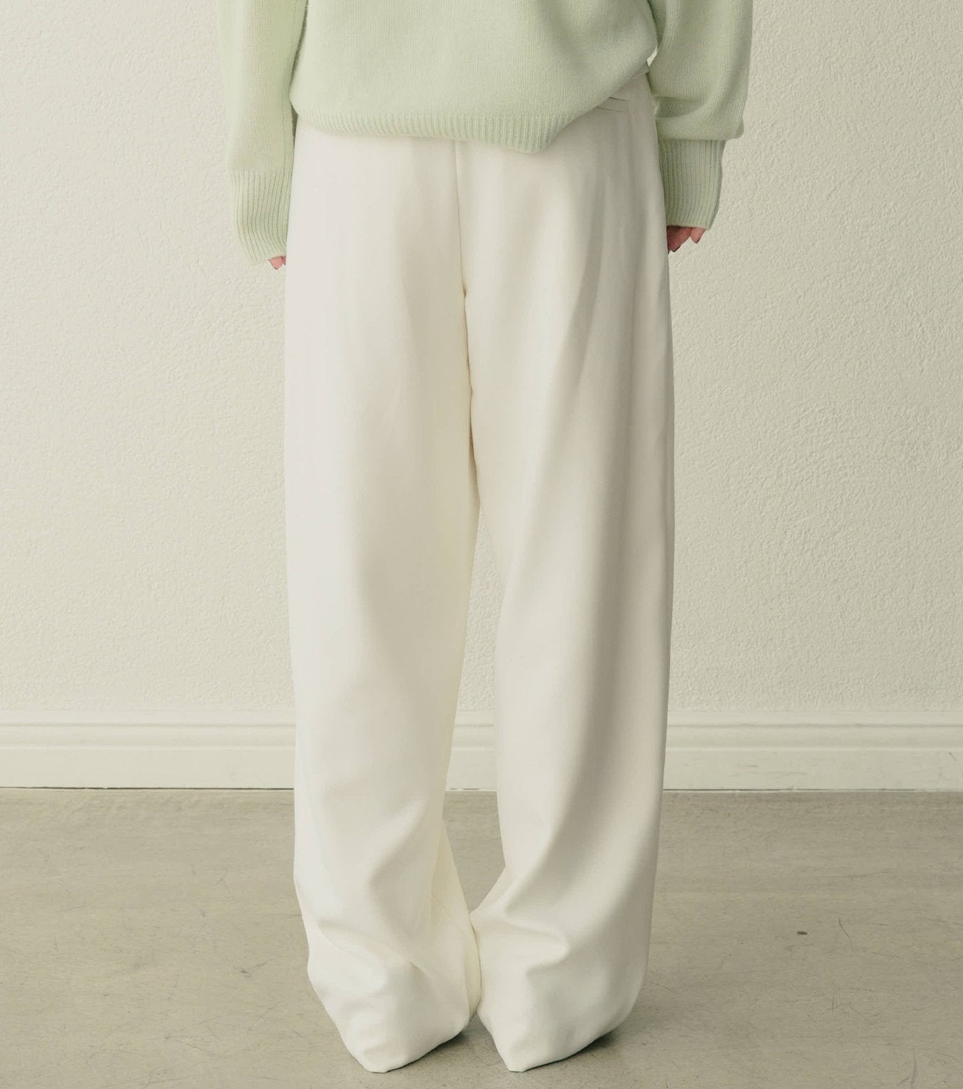 Relaxed Wool Double-Cloth Pants