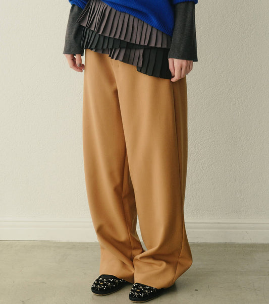 Relaxed Wool Double-Cloth Pants