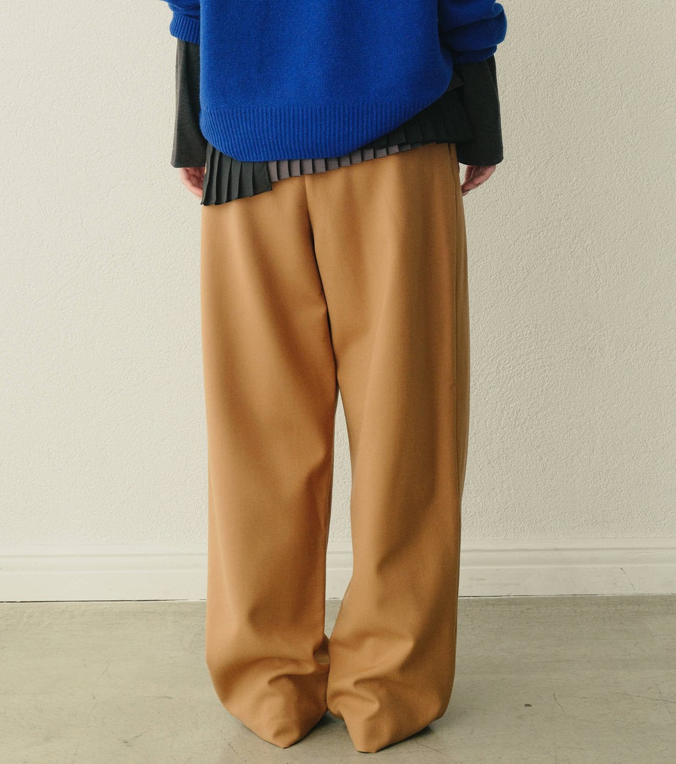 Relaxed Wool Double-Cloth Pants