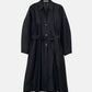 Organza Belted Shirt Dress