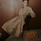 Organza Belted Shirt Dress