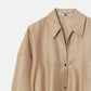 Organza Belted Shirt Dress