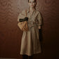 Organza Belted Shirt Dress