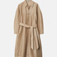 Organza Belted Shirt Dress