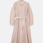 Organza Belted Shirt Dress
