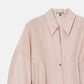 Organza Belted Shirt Dress