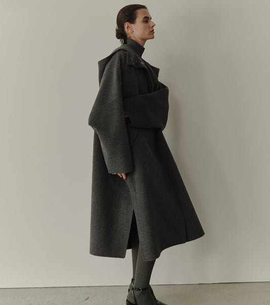 Hooded Double-Face Coat