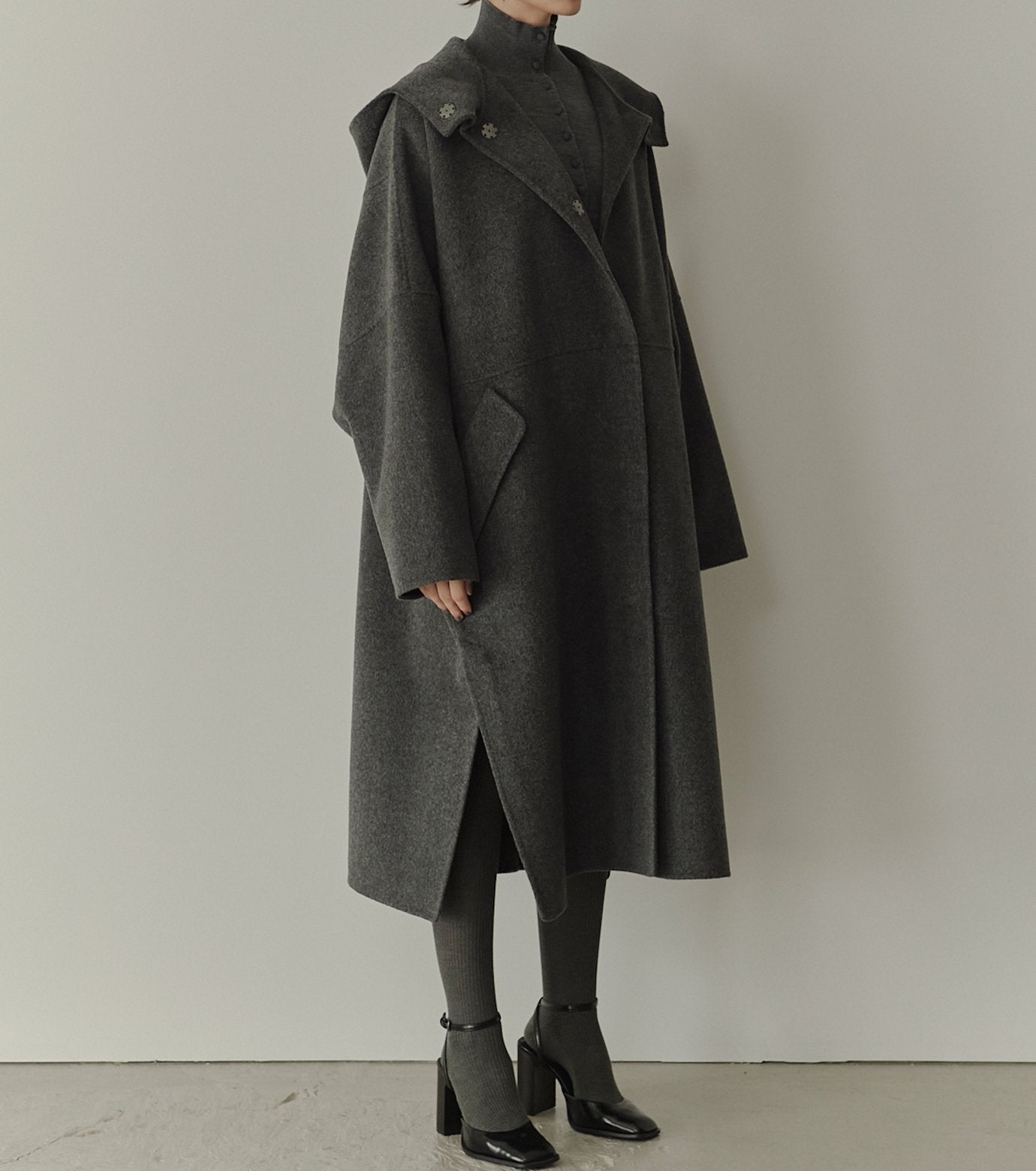 Hooded Double-Face Coat