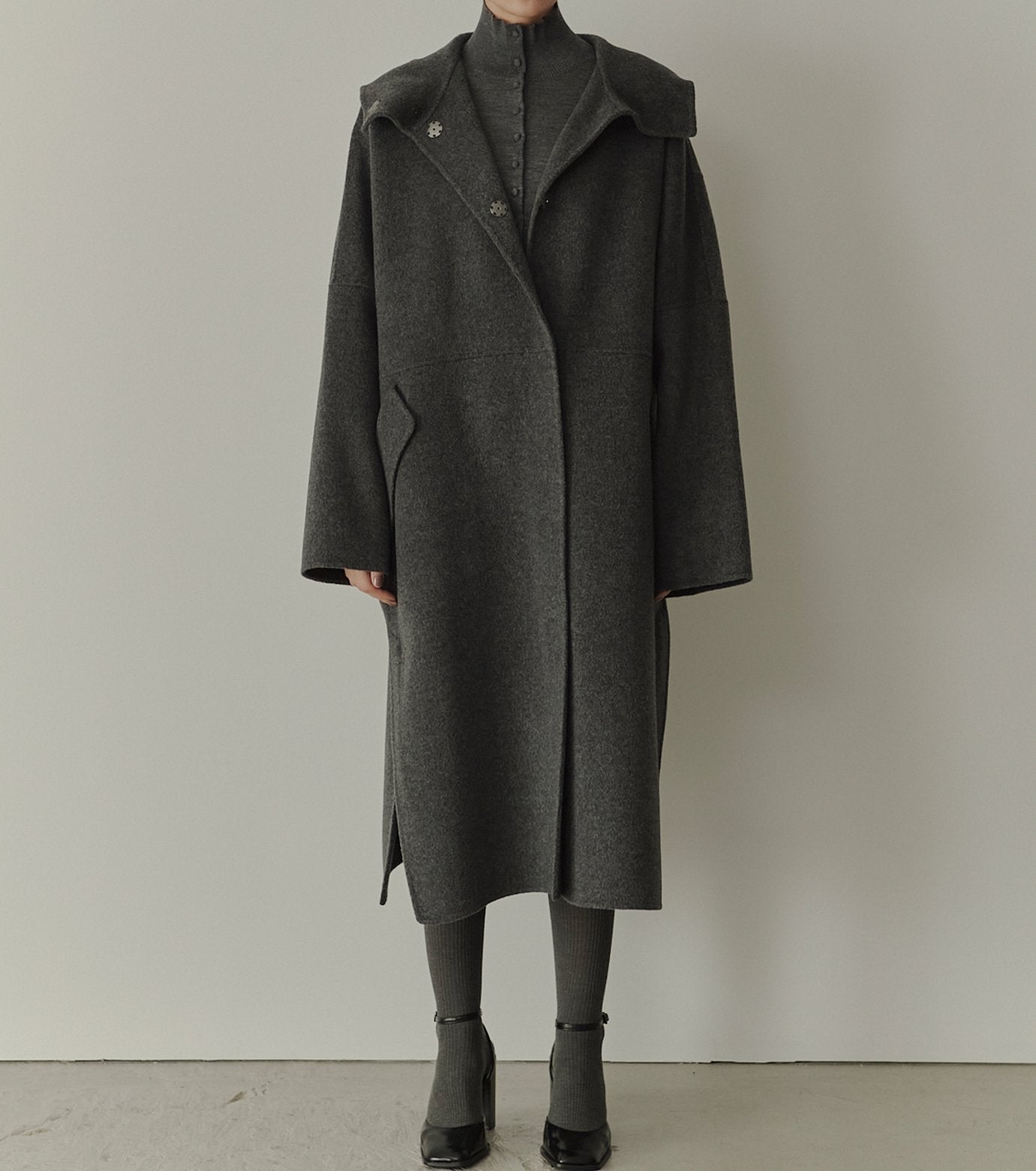 Hooded Double-Face Coat