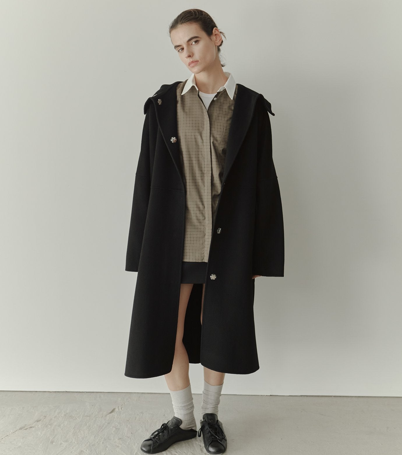 Hooded Double-Face Coat
