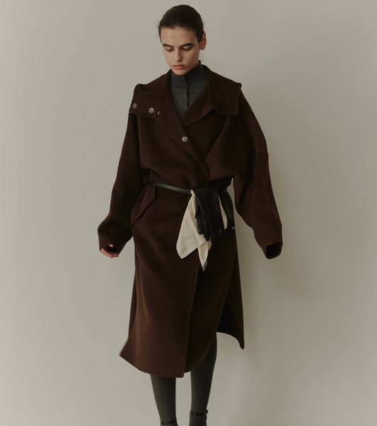 Hooded Double-Face Coat