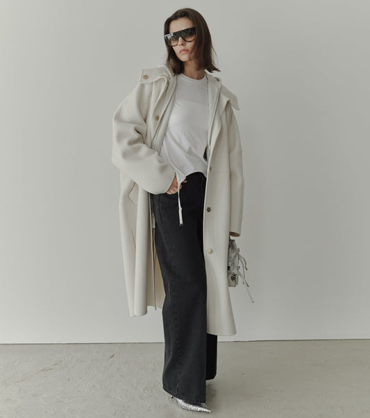 Hooded Double-Face Coat