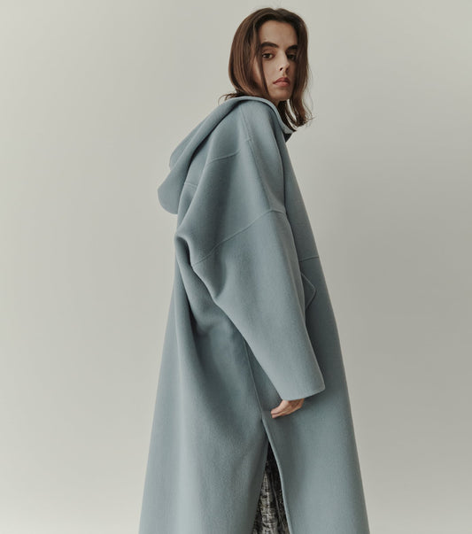 Hooded Double-Face Coat