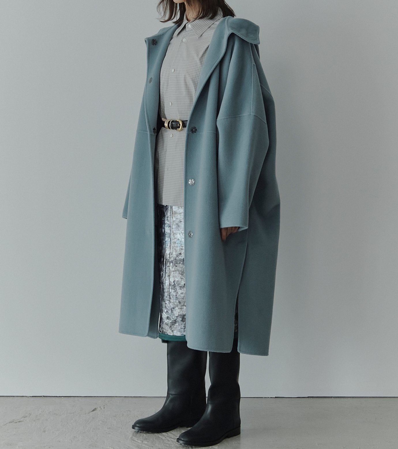 Hooded Double-Face Coat