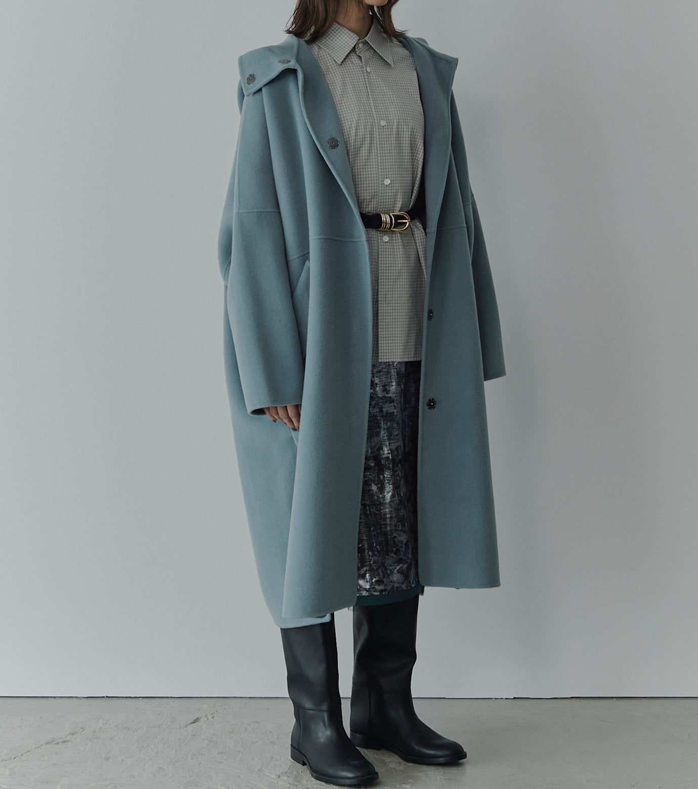 Hooded Double-Face Coat