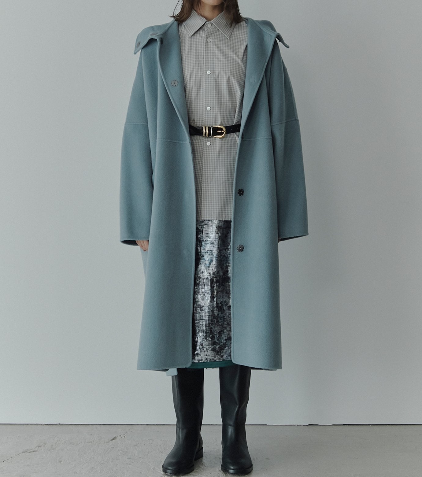 Hooded Double-Face Coat