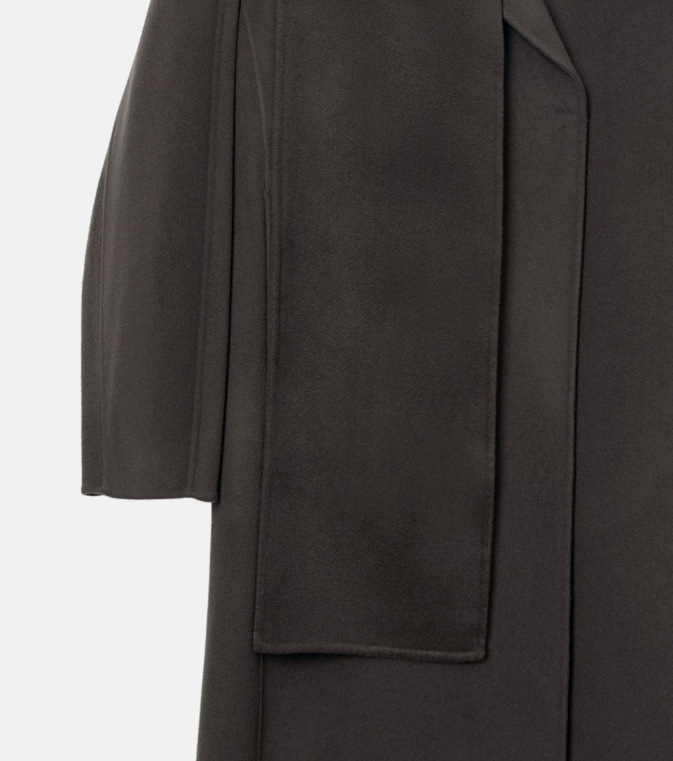 Double-Face Wrap Coat w/Matching Scarf