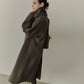 Double-Face Wrap Coat w/Matching Scarf