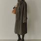 Double-Face Wrap Coat w/Matching Scarf