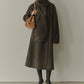 Double-Face Wrap Coat w/Matching Scarf