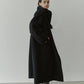 Double-Face Wrap Coat w/Matching Scarf