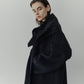 Double-Face Wrap Coat w/Matching Scarf