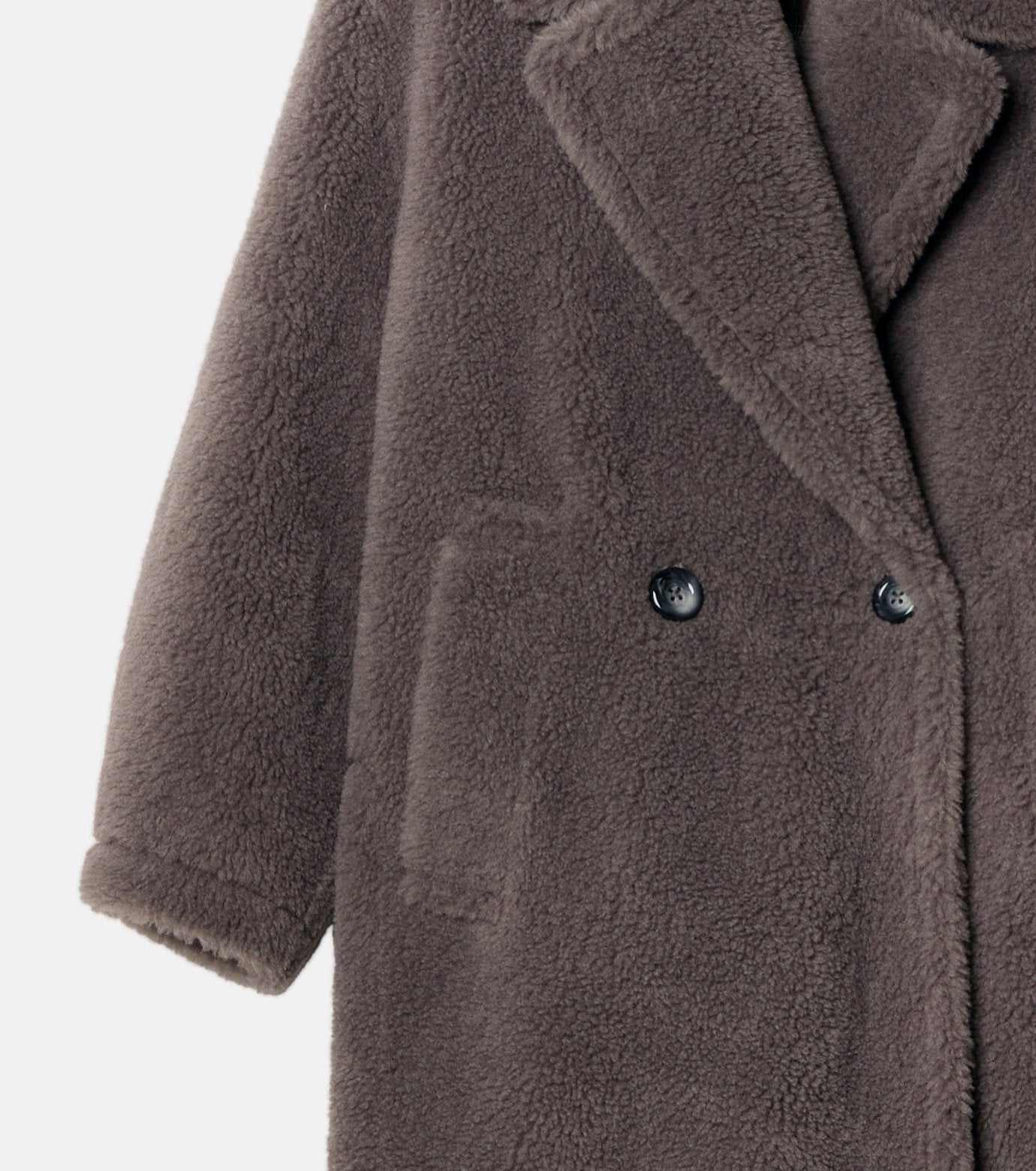 Faux Shearling Cocoon Coat