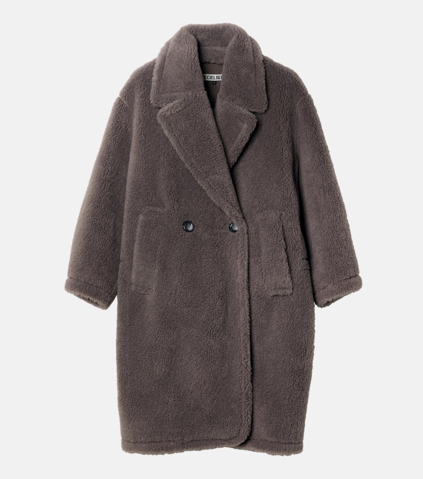 Faux Shearling Cocoon Coat