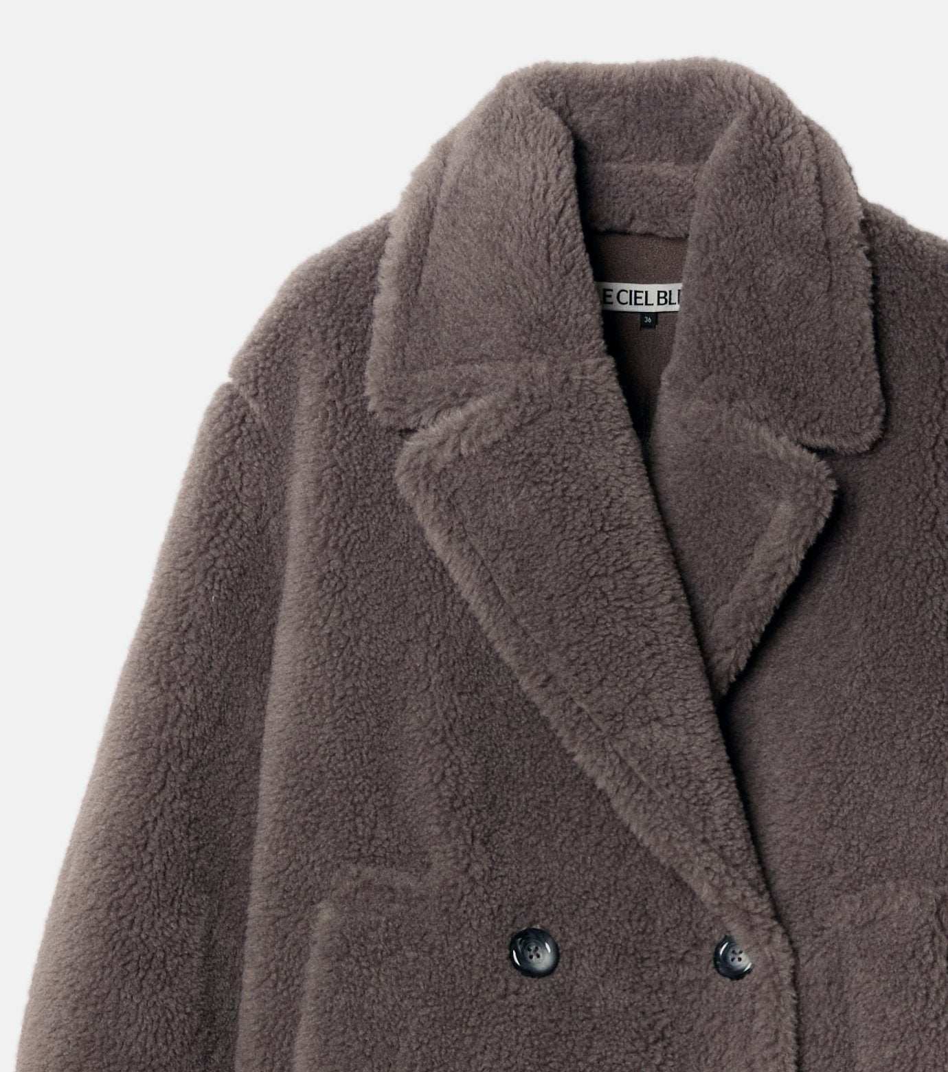 Faux Shearling Cocoon Coat