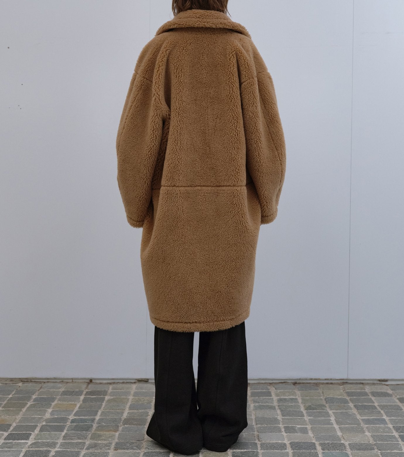 Faux Shearling Cocoon Coat