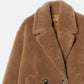 Faux Shearling Cocoon Coat