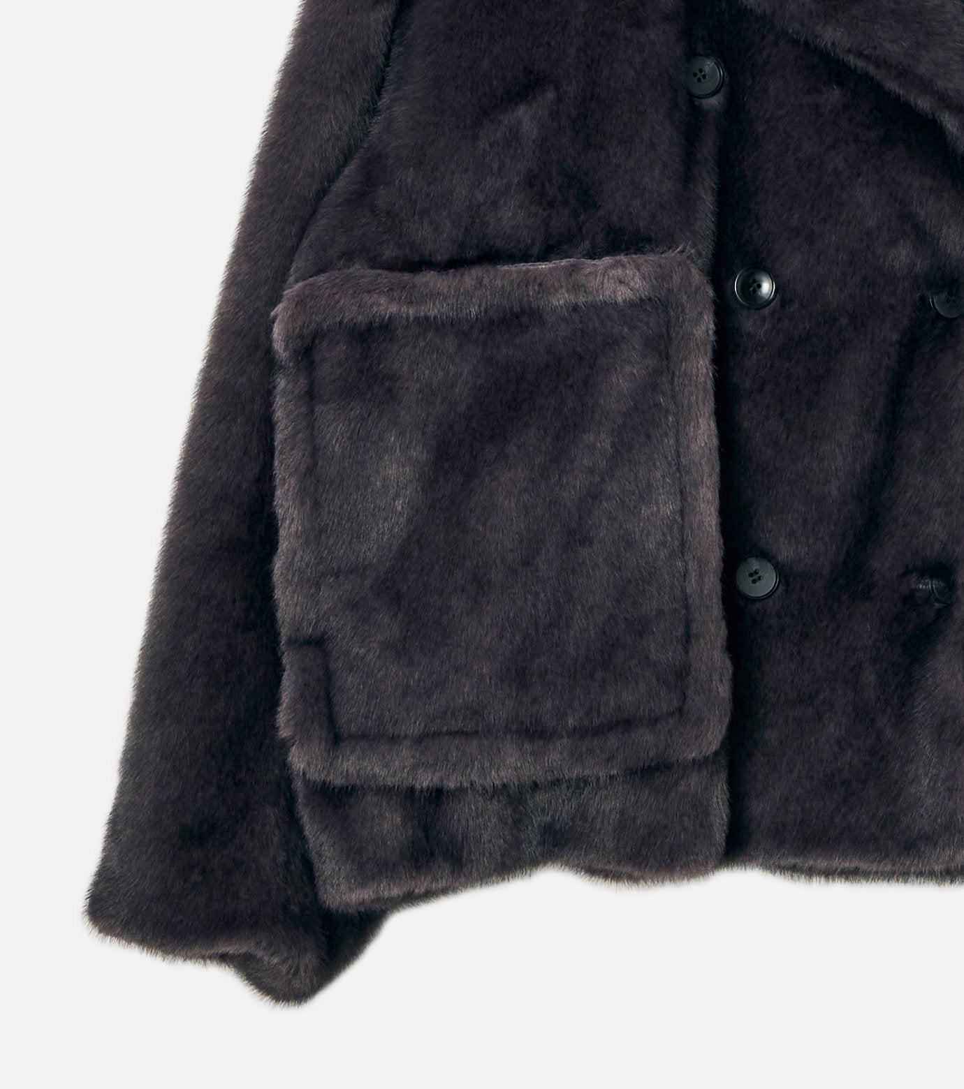 Faux Mink Peacoat
