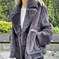 Faux Mink Peacoat